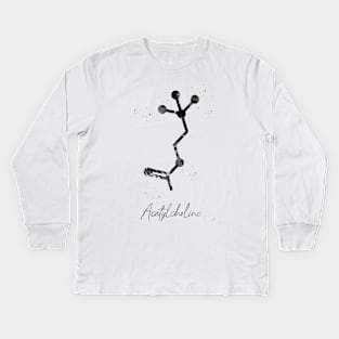 Acetylcholine molecule Kids Long Sleeve T-Shirt